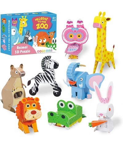 Animals Kids Arts and Crafts Welcome to The Zoo 8 Animals 3D Foam Puzzles Crafts for Kids Age 6 7 8 and Up $32.55 Kids' Drawi...