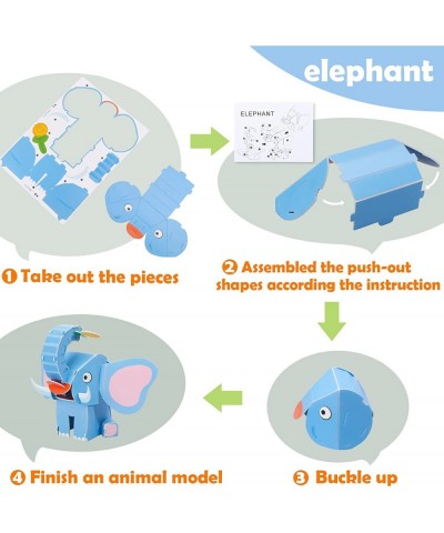 Animals Kids Arts and Crafts Welcome to The Zoo 8 Animals 3D Foam Puzzles Crafts for Kids Age 6 7 8 and Up $32.55 Kids' Drawi...