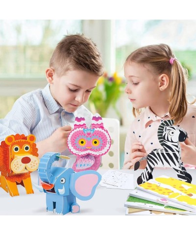 Animals Kids Arts and Crafts Welcome to The Zoo 8 Animals 3D Foam Puzzles Crafts for Kids Age 6 7 8 and Up $32.55 Kids' Drawi...