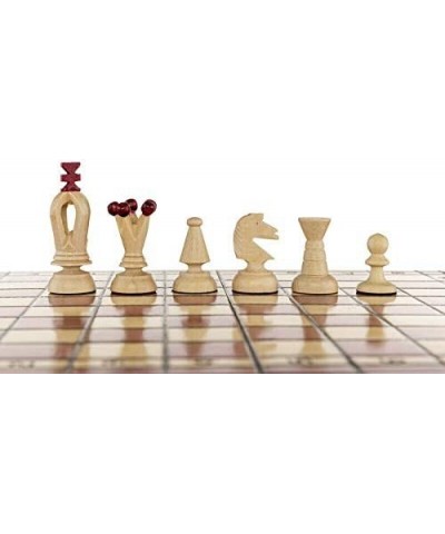 Wooden Chess Set Paris Cherry Wooden International Board Vintage Carved Pieces $84.62 Board Games