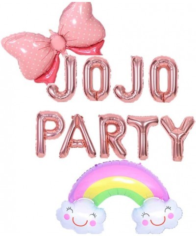 JOJO Party Balloons JOJO Birthday Party Decorations Bow Balloon Sweet 16 Balloons Rainbow Girls Birthday Party Decorations $1...