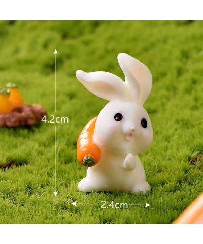 12 Pcs Cute Animal Rabbit Character Toys Cake Toppers Figures Collection Playset Fairy Tale Garden Decoration Christmas Birth...