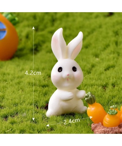 12 Pcs Cute Animal Rabbit Character Toys Cake Toppers Figures Collection Playset Fairy Tale Garden Decoration Christmas Birth...