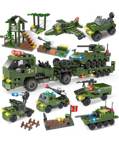 City War Army Military Base Building Blocks Set with Heavy Tank Transport Truck Army Vehicles Airplane Best Learning Roleplay...