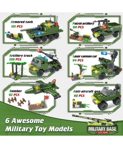 City War Army Military Base Building Blocks Set with Heavy Tank Transport Truck Army Vehicles Airplane Best Learning Roleplay...