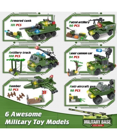 City War Army Military Base Building Blocks Set with Heavy Tank Transport Truck Army Vehicles Airplane Best Learning Roleplay...