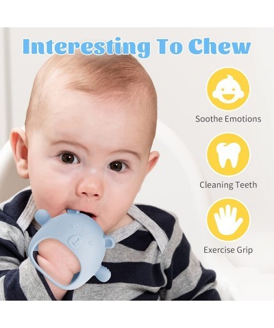 Silicone Baby Mitten Teething Chew Toy for Babies 0-6 Months 6-12 Months Anti-Drop Teether Glove BPA-Free for Girls and Boys ...