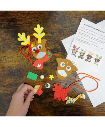 Reindeer Christmas Ornament Craft for Kids (12 Pack) Updated Edition - Foam Bulk Arts and Crafts Kit for Kids Toddlers 2-4 4-...