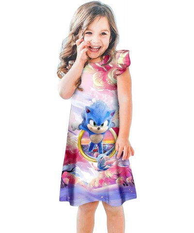 Baby Little Girls Clothing Dress for Sleep Cute Cartoon Print Costume Dresses Short Ruffles Sleeve Clothes Kids Homewear $30....