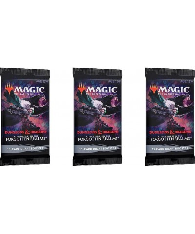 3 Packs Magic: The Gathering Draft Booster Pack Lot MTG Adventures in The Forgotten Realms $30.16 Card Games