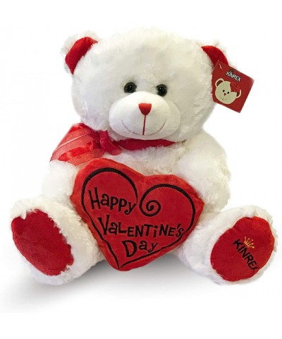 Happy Valentine’s Day Stuffed Teddy Bear- Teddy Bear to Gift for Valentine’s Day for Couples- White Valentines Big Teddy Bear...