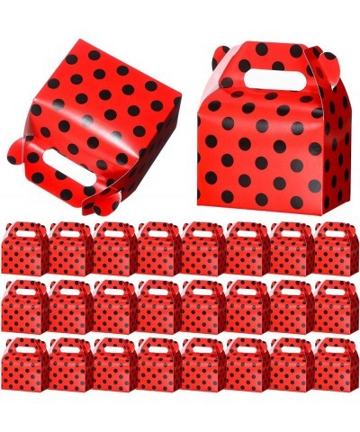 30 Pieces Ladybug Party Supplies Ladybug Party Favor Boxes Ladybug Red Black Polka Dot Candy Boxes for Ladybug Party Wedding ...