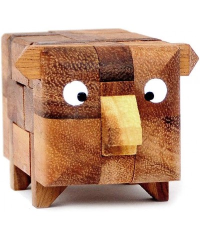 Logica Puzzles Art. Piggy 3D - Wooden Brain Teaser in Fine Wood - Difficulty 3/6 Hard - Leonardo da Vinci Collection $34.84 3...