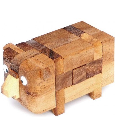 Logica Puzzles Art. Piggy 3D - Wooden Brain Teaser in Fine Wood - Difficulty 3/6 Hard - Leonardo da Vinci Collection $34.84 3...