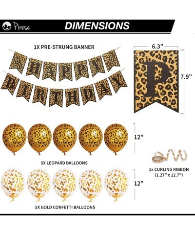 Cheetah Happy Birthday Banner Cheetah Birthday Decorations Leopard Party Decorations Animal Birthday Party Decorations | Safa...