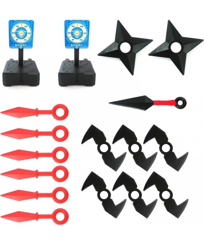 17 PCS Plastic Thrower Set Include Kunai Shuriken and Auto Reset Target for Ninja Cosplay Costume Multicolored $33.89 Toy Spo...