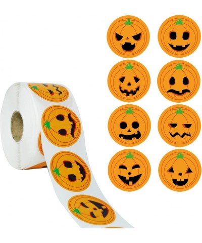 Halloweens Pumpkins Stickers Roll 1 000 Pieces 8 Fces Stickers for Jack O Lantern Trick or Treat Indoor Art Crafts Scrapbooki...