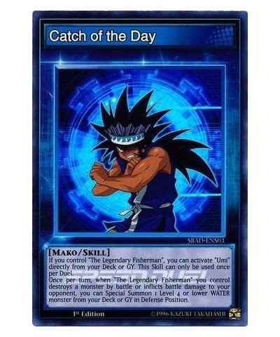 Catch of The Day - SBAD-ENS03 - Super Rare - 1st Edition - Speed Duel: Attack from The Deep $9.92 Card Games