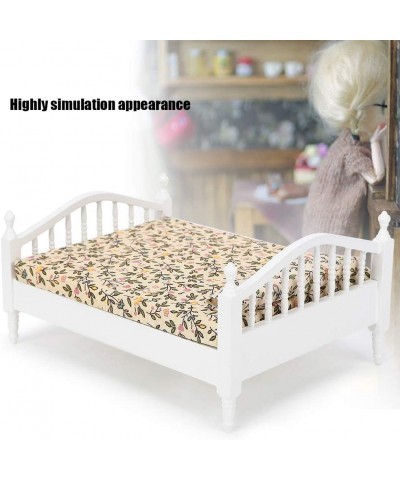 1:12 Scale Dollhouse Furniture Wooden Miniature Mini Bed Model Accessory Lovely Miniature Accessory Kids Pretend Toy Creative...