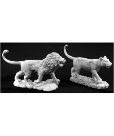 Miniatures Male & Female Lion 02776 Dark Heaven Legends Unpainted Metal $22.91 Miniature Novelty Toys