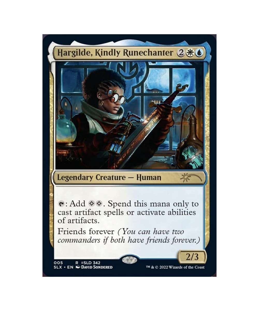 Magic: the Gathering - Hargilde Kindly Runechanter (005) - Universes Within $10.36 Trading Cards & Accessories