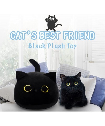 Black Cat Plush Pillow Toy - Black Cat Stuffed Animal Pillow - 16Inch Cute Black Cat Plushie Pillow - Big Soft Cat Stuffed Do...