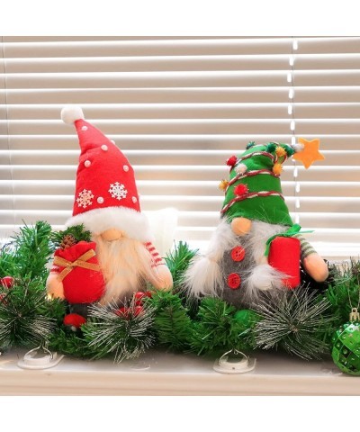 2 Pcs Handmade Gnome Figurines Plush Swedish Tomte Nisse Christmas Tree Elf Home Desktop Collectible Doll Stuffed Decor Holid...