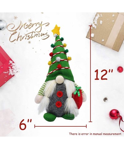 2 Pcs Handmade Gnome Figurines Plush Swedish Tomte Nisse Christmas Tree Elf Home Desktop Collectible Doll Stuffed Decor Holid...