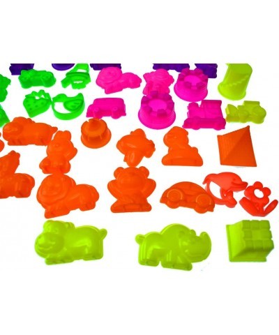 50 Piece Deluxe Sand Molds Set - Safari Animals Mini Castles and Geometric Shapes (Sand Not Included) $17.88 Craft Kits