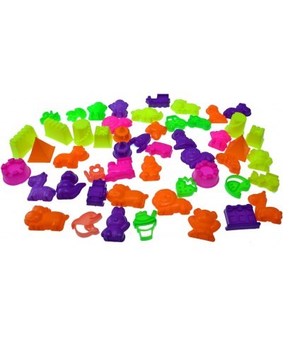 50 Piece Deluxe Sand Molds Set - Safari Animals Mini Castles and Geometric Shapes (Sand Not Included) $17.88 Craft Kits