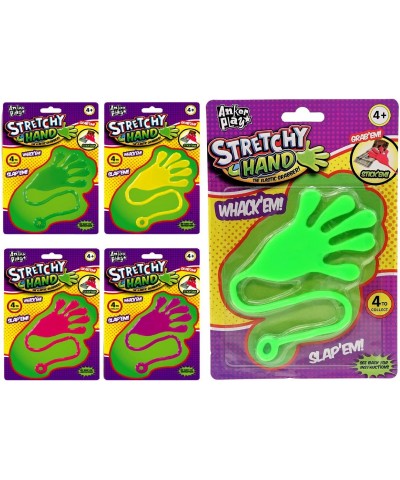 Jumbo Giant Sticky Hand for Kids Stretchy Snap Toys (Pack of 4). Great Sticky Hands Party Favors Birthday Toy Supplies Pinata...