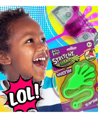 Jumbo Giant Sticky Hand for Kids Stretchy Snap Toys (Pack of 4). Great Sticky Hands Party Favors Birthday Toy Supplies Pinata...