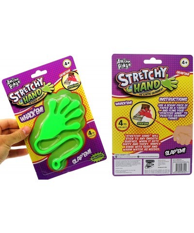 Jumbo Giant Sticky Hand for Kids Stretchy Snap Toys (Pack of 4). Great Sticky Hands Party Favors Birthday Toy Supplies Pinata...