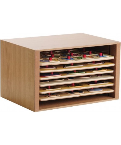 Cp Toys Puzzle Storage Case with 6 Knobbed Wooden Puzzles $81.04 Pegged Puzzles