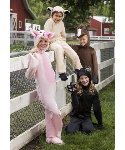 Horse Costume for Kids Horse Jumpsuit with Plush Headpiece $83.48 Kids' Costumes