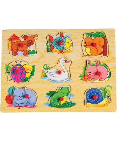 Cp Toys Puzzle Storage Case with 6 Knobbed Wooden Puzzles $81.04 Pegged Puzzles