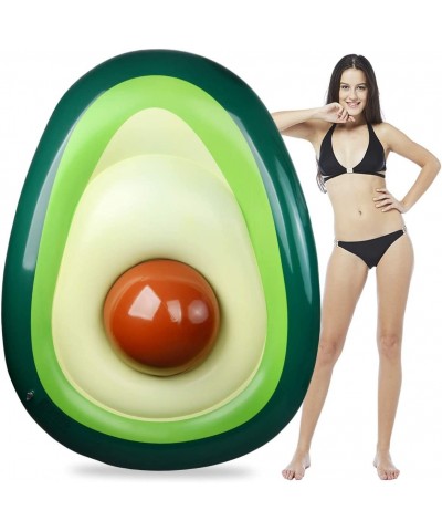 Pool Float Giant Inflatable Avocado Pool Floatie with Ball Water Fun Summer Swimming Pool Raft Lounge Beach Floaty Party Toys...