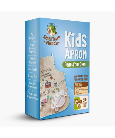 DIY Kids Apron Coloring Kit - Kids Art And Crafts Smock With Pockets $17.38 Kids' Drawing & Writing Boards