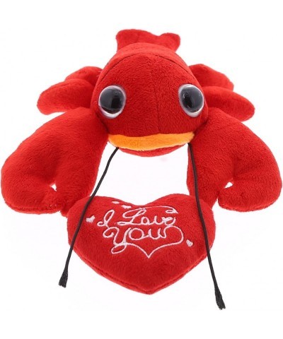 I Love You Plush Big Eye Red Lobster – Cute Stuffed Animal with Heart Message and Name Personalization for Valentines Anniver...