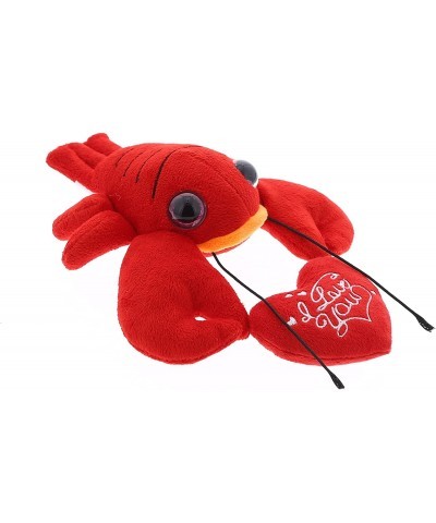 I Love You Plush Big Eye Red Lobster – Cute Stuffed Animal with Heart Message and Name Personalization for Valentines Anniver...