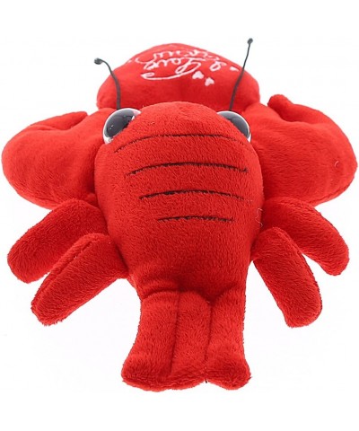 I Love You Plush Big Eye Red Lobster – Cute Stuffed Animal with Heart Message and Name Personalization for Valentines Anniver...