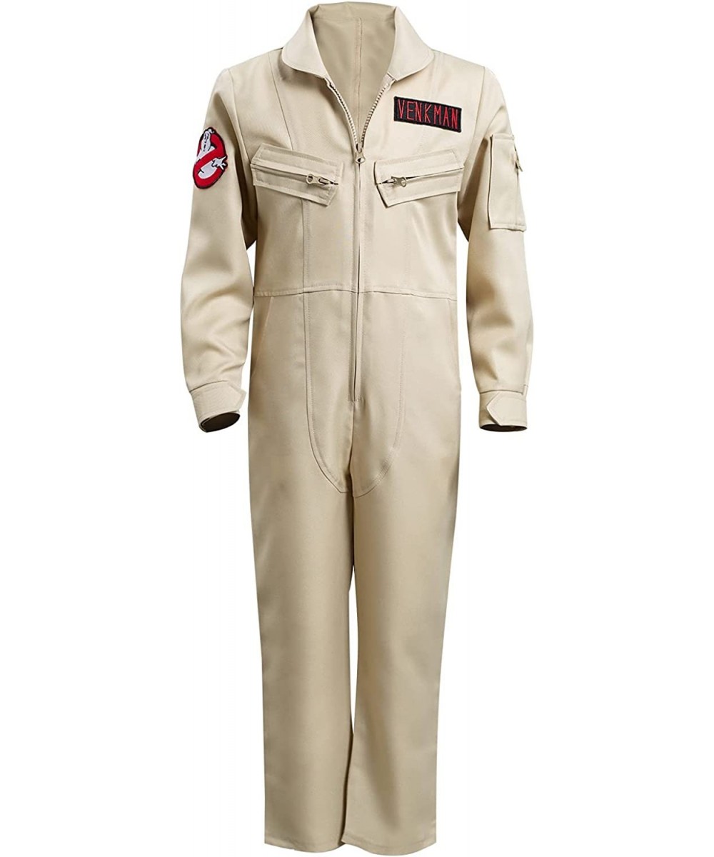 Kids Venkman Costume Ghoul Hunter Cosplay Jumpsuit Outfit $59.37 Kids' Costumes