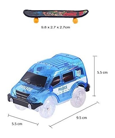 4 Pack Replacement Only Tracks Toy Car with LED Lights Compatible with Tracks Playset(Free Fingerboard) $29.01 Kids' Play Car...