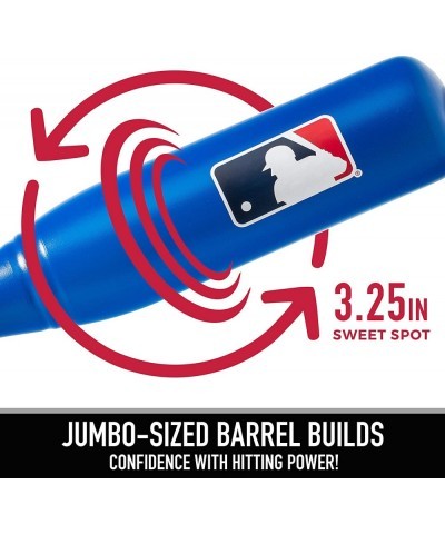 MLB Jumbo Kids Plastic Baseball Bat - Backyard Baseball Bat with Large Barrel for Kids + Toddlers - Kids Fat Plastic Bat - Re...