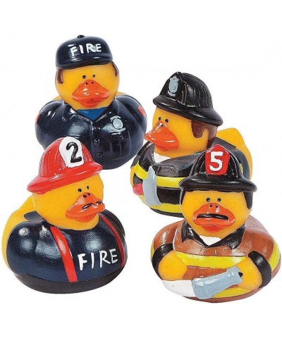 Fireman Rubber Ducks and Coloring Books | 12 Each | Fire Fighter Party Favors $34.16 Kids' Party Favor Sets