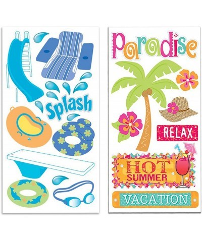 Vacation Stickers Florida Crafts Stickers Set Bundle - Bulk 8 Pack Florida Vacation Stickers Crafts Vacation Scrapbook Album ...