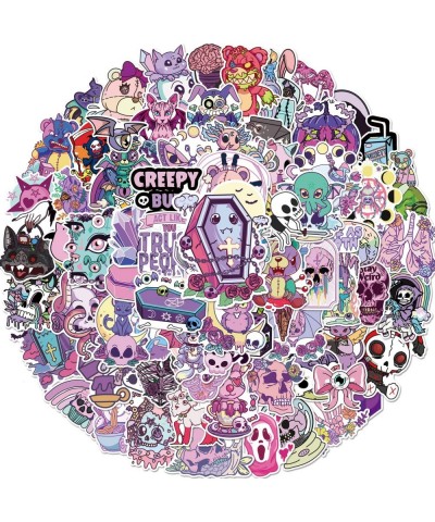 102 PCS Gothic Stickers Cool Horror Cartoon Teen Gifts Vinyl Waterproof Stickers for Water Bottle Hydro Flasks Scrapbook Lapt...