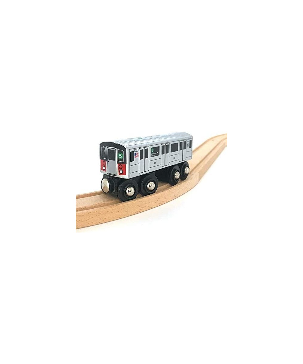 Munipals Wooden MP01-1105 NYC MTA Subway 5 Train Lexington Ave Express R142 Car $40.42 Toy Vehicle Playsets