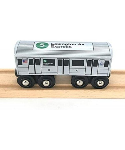 Munipals Wooden MP01-1105 NYC MTA Subway 5 Train Lexington Ave Express R142 Car $40.42 Toy Vehicle Playsets