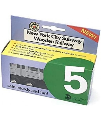 Munipals Wooden MP01-1105 NYC MTA Subway 5 Train Lexington Ave Express R142 Car $40.42 Toy Vehicle Playsets